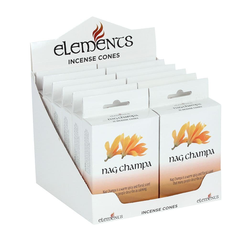 image-12 Packs of Elements Nag Champa Incense Cones