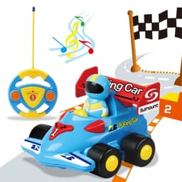 image-SOKA My First Remote Controlled Racing Car for Toddlers with Sound and Light