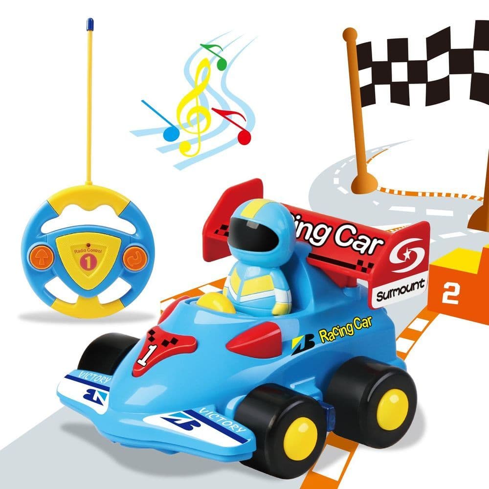 image-SOKA My First Remote Controlled Racing Car for Toddlers with Sound and Light