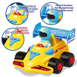 image-SOKA My First Remote Controlled Racing Car for Toddlers with Sound and Light