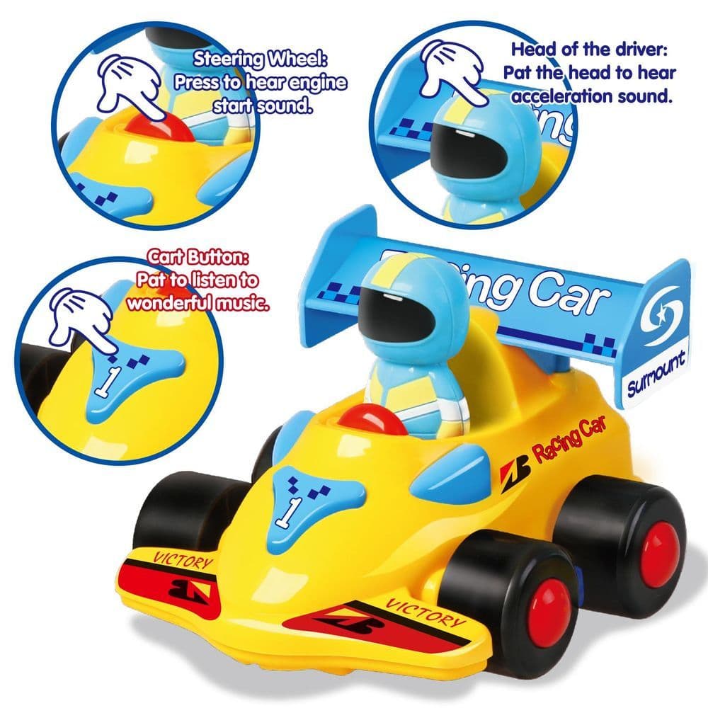 image-SOKA My First Remote Controlled Racing Car for Toddlers with Sound and Light