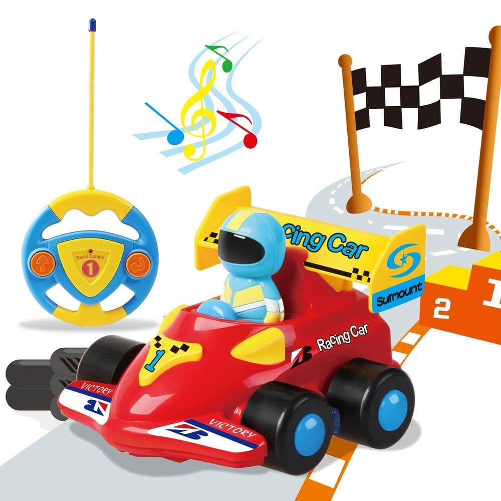 image-SOKA My First Remote Controlled Racing Car for Toddlers with Sound and Light