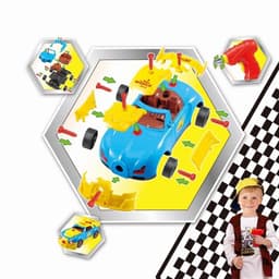 image-SOKA 30 PC Racing Car Take-A-Part Toy for Kids with Tool Drill Light & Sound