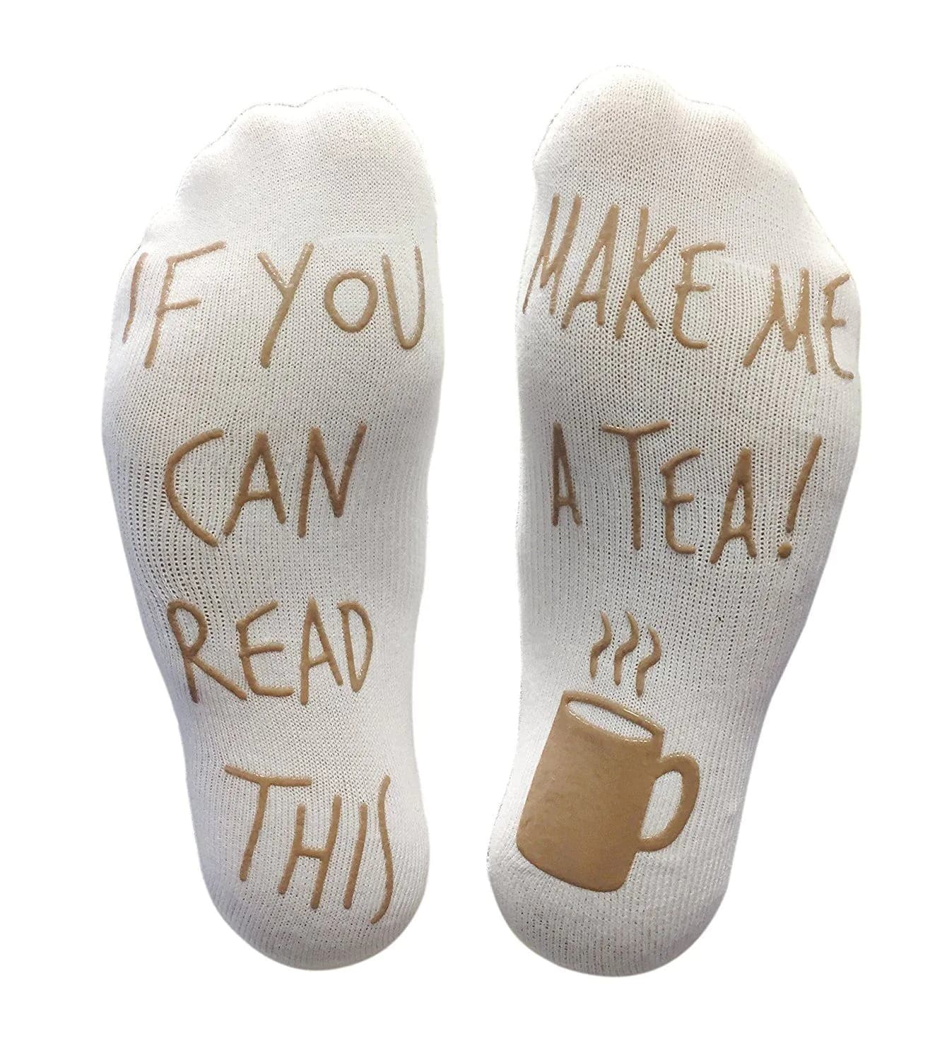 image-If You Can Read This Make Me A Tea!' Funny Socks for Tea Lovers