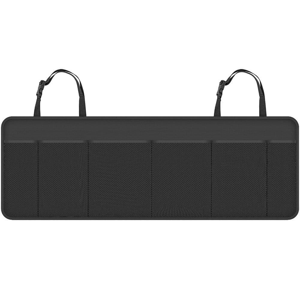 image-Pocket Organiser Car Mesh Black Storage Seat Multi Hanging Pocket Bag