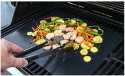 image-2 - 6PC Universal Non-Stick BBQ Grill Mat 40 x 33cm Reusable Dishwasher Safe