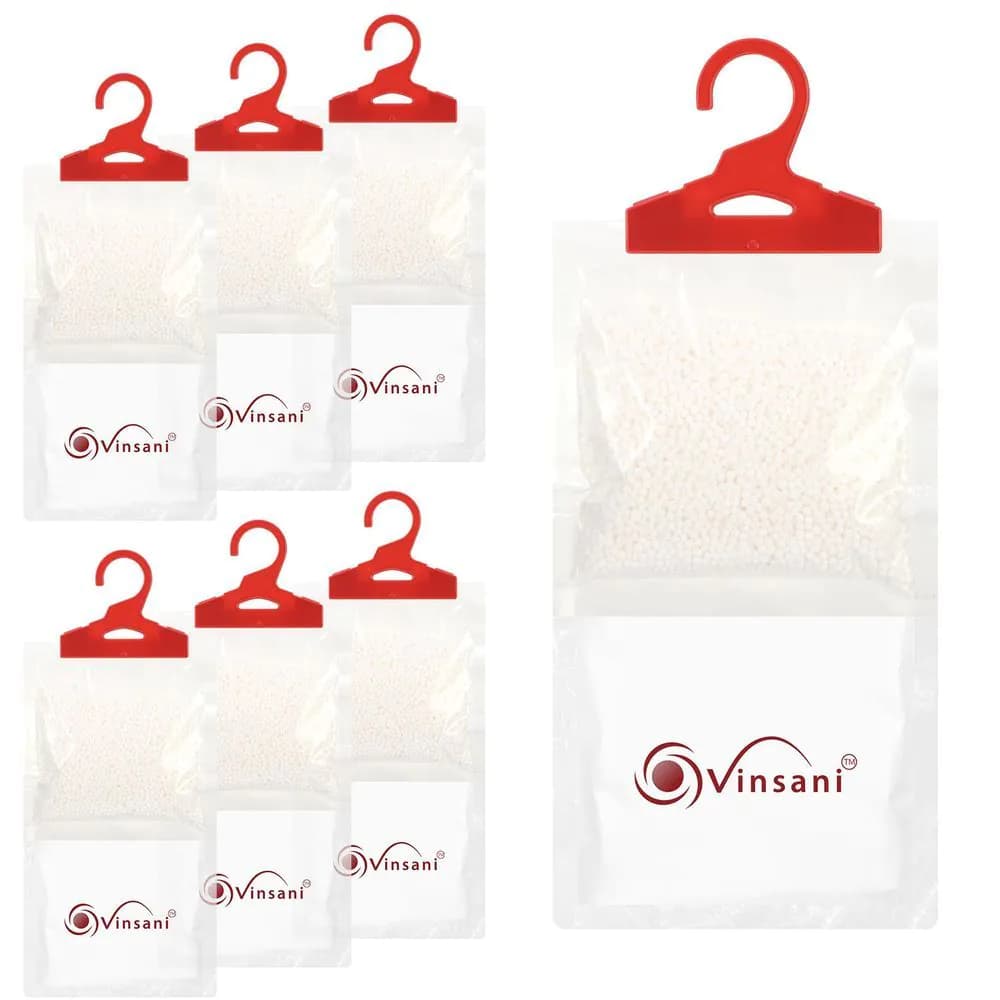 image-Hanging Wardrobe Dehumidifier Bag Household Eliminate Odours Pack of 6