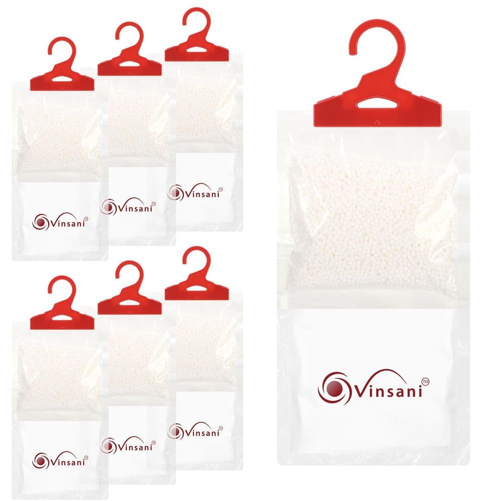 image-Hanging Wardrobe Dehumidifier Bag Household Eliminate Odours Pack of 6