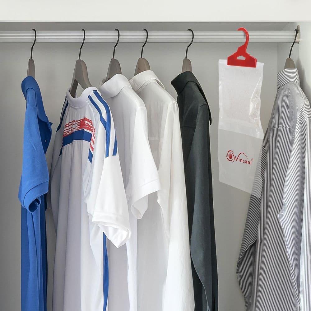 image-Hanging Wardrobe Dehumidifier Bag Household Eliminate Odours Pack of 6