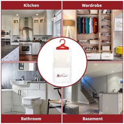 image-Hanging Wardrobe Dehumidifier Bag Household Eliminate Odours Pack of 6