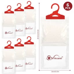 image-Hanging Wardrobe Dehumidifier Bag Household Eliminate Odours Pack of 6