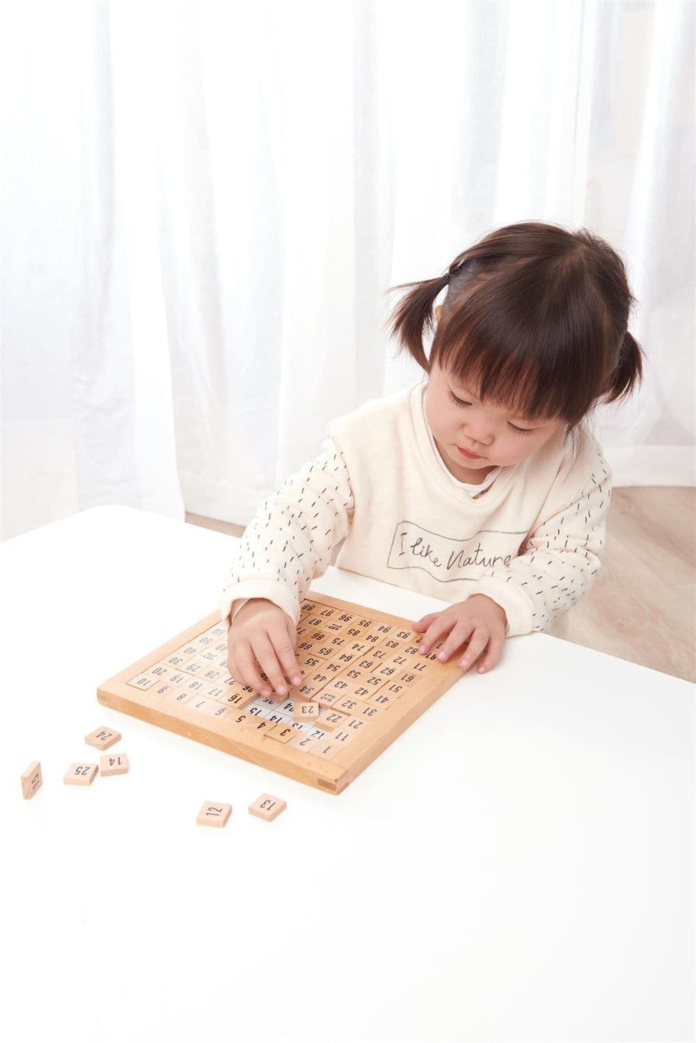 image-LELIN Wooden Hundred Board Game - 1 To 100 Consecutive Numbers Montessori Maths