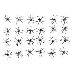 image-24 Pack Spooky Black Plastic Spiders Halloween Party Prop Decoration
