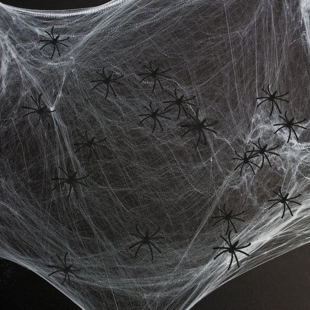 image-24 Pack Spooky Black Plastic Spiders Halloween Party Prop Decoration