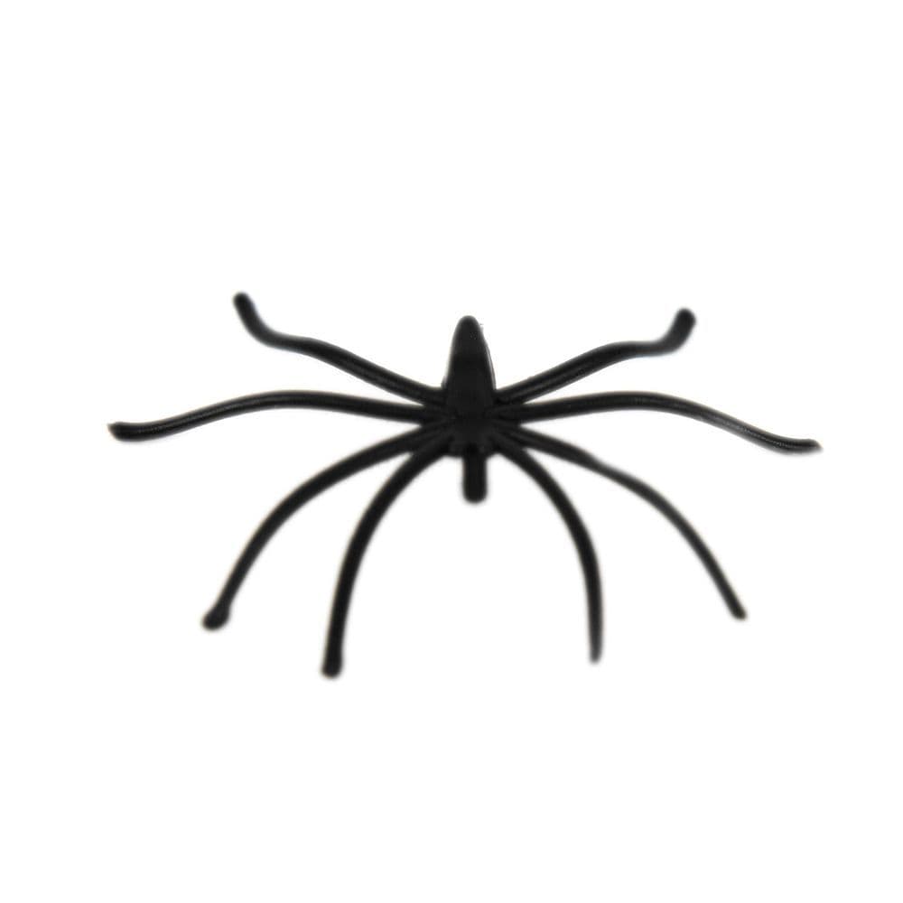 image-24 Pack Spooky Black Plastic Spiders Halloween Party Prop Decoration
