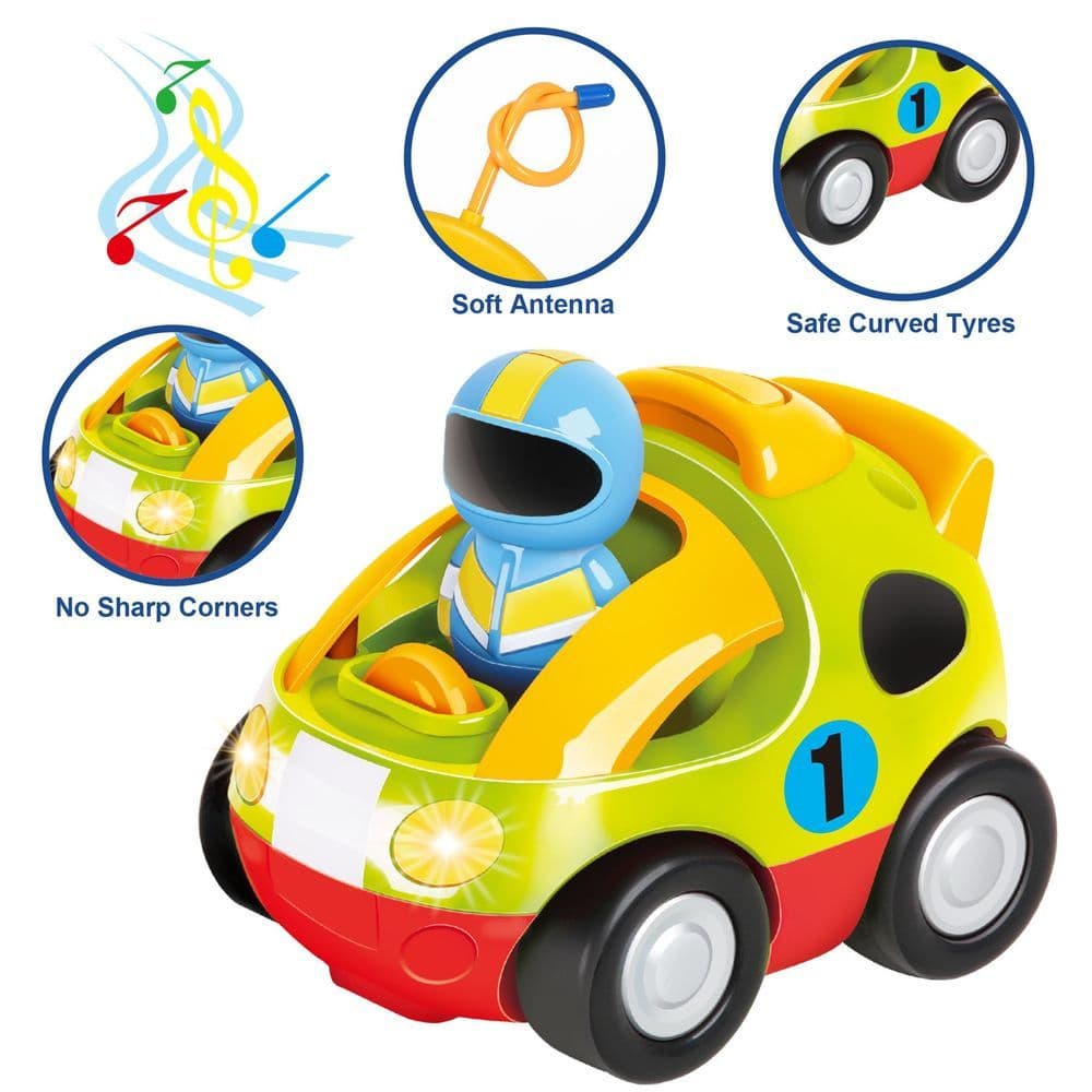 image-SOKA My First Remote Controlled Car for Toddlers with Light and Sound - Green
