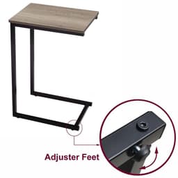 image-C Shaped Side Table Black Powder Coating