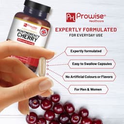 image-Montmorency Cherry 6400mg - 200 Tart Cherry Capsules - Natural Tart Cherry Extract Supplement for Men & Women
