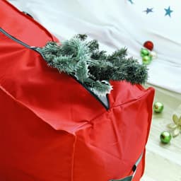 image-7ft/9ft Christmas Xmas Tree Decoration Storage Bag RED 124 x 30 x 50 cm