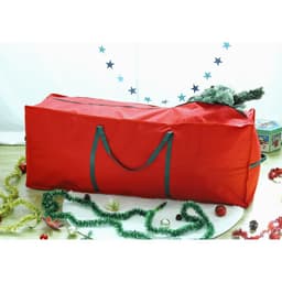 image-7ft/9ft Christmas Xmas Tree Decoration Storage Bag RED 124 x 30 x 50 cm