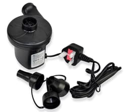 image-Electric Air Pump for Air Bed Mattress Inflatables Paddling Pool Beach Toys Inflator Deflator 3 Nozzles