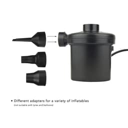 image-Electric Air Pump for Air Bed Mattress Inflatables Paddling Pool Beach Toys Inflator Deflator 3 Nozzles