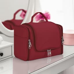 image-Toiletry Bag Bathroom Travel Makeup Toiletries Organiser – Hot Pink