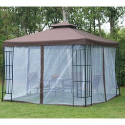 image-3x3m Gazebo Marquee Metal Party Tent Canopy Pavillion Steel Frame