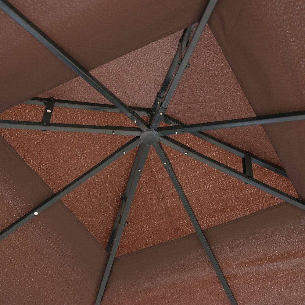 image-3x3m Gazebo Marquee Metal Party Tent Canopy Pavillion Steel Frame