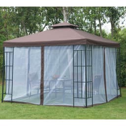 image-3x3m Gazebo Marquee Metal Party Tent Canopy Pavillion Steel Frame