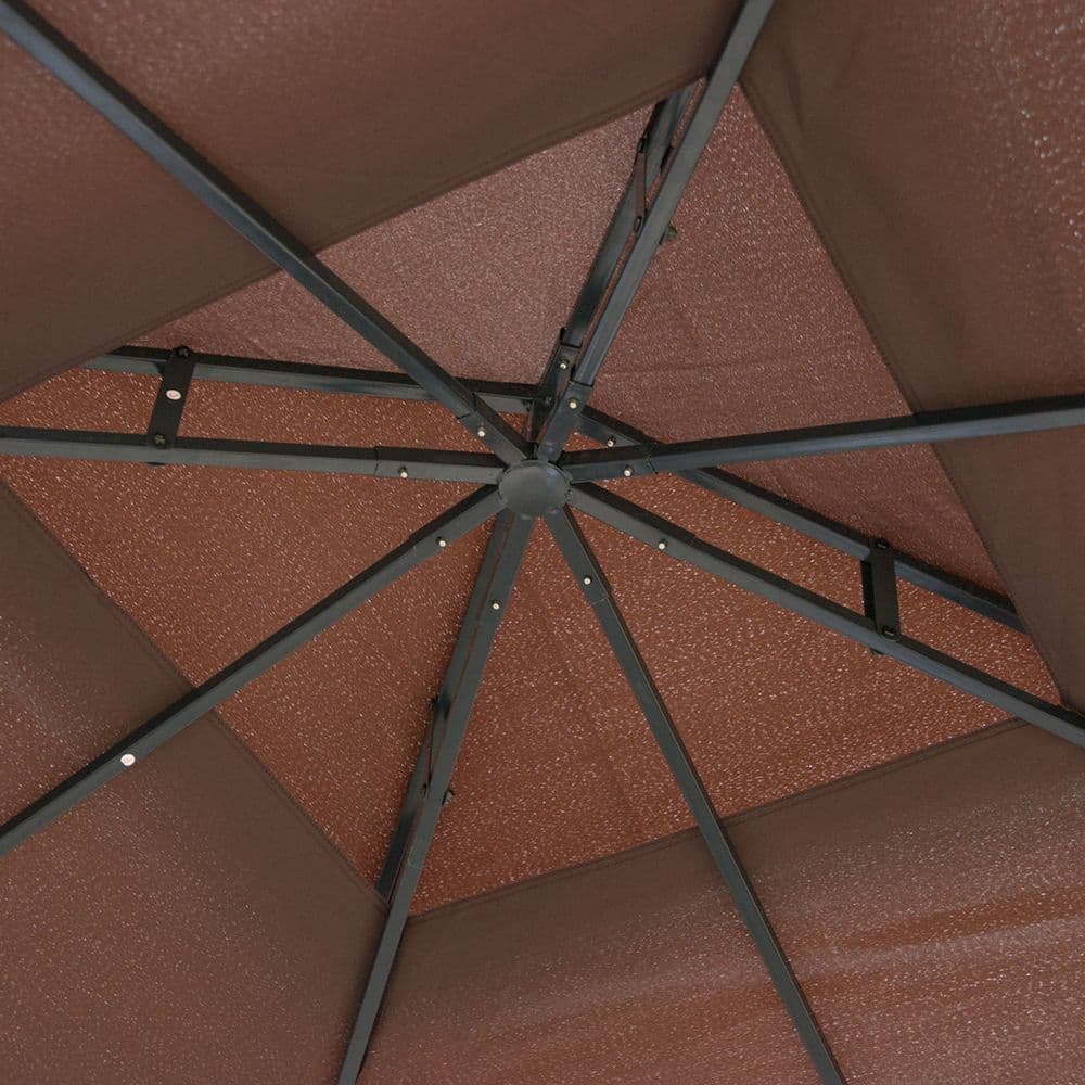 image-3x3m Gazebo Marquee Metal Party Tent Canopy Pavillion Steel Frame