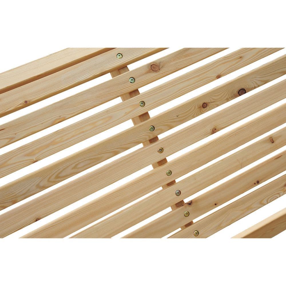 image-2-Seater Larch Wood Swing Chair Bench