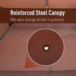 image-3x4m Metal Gazebo Marquee Patio Canopy Shelter with Sidewalls Pavilion