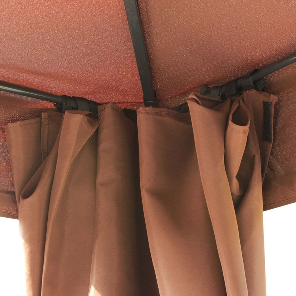 image-3x4m Metal Gazebo Marquee Patio Canopy Shelter with Sidewalls Pavilion