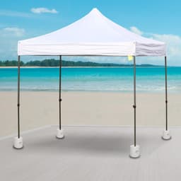 image-Tent Weight Base, 4pcs Plastic Anchor Weights-White