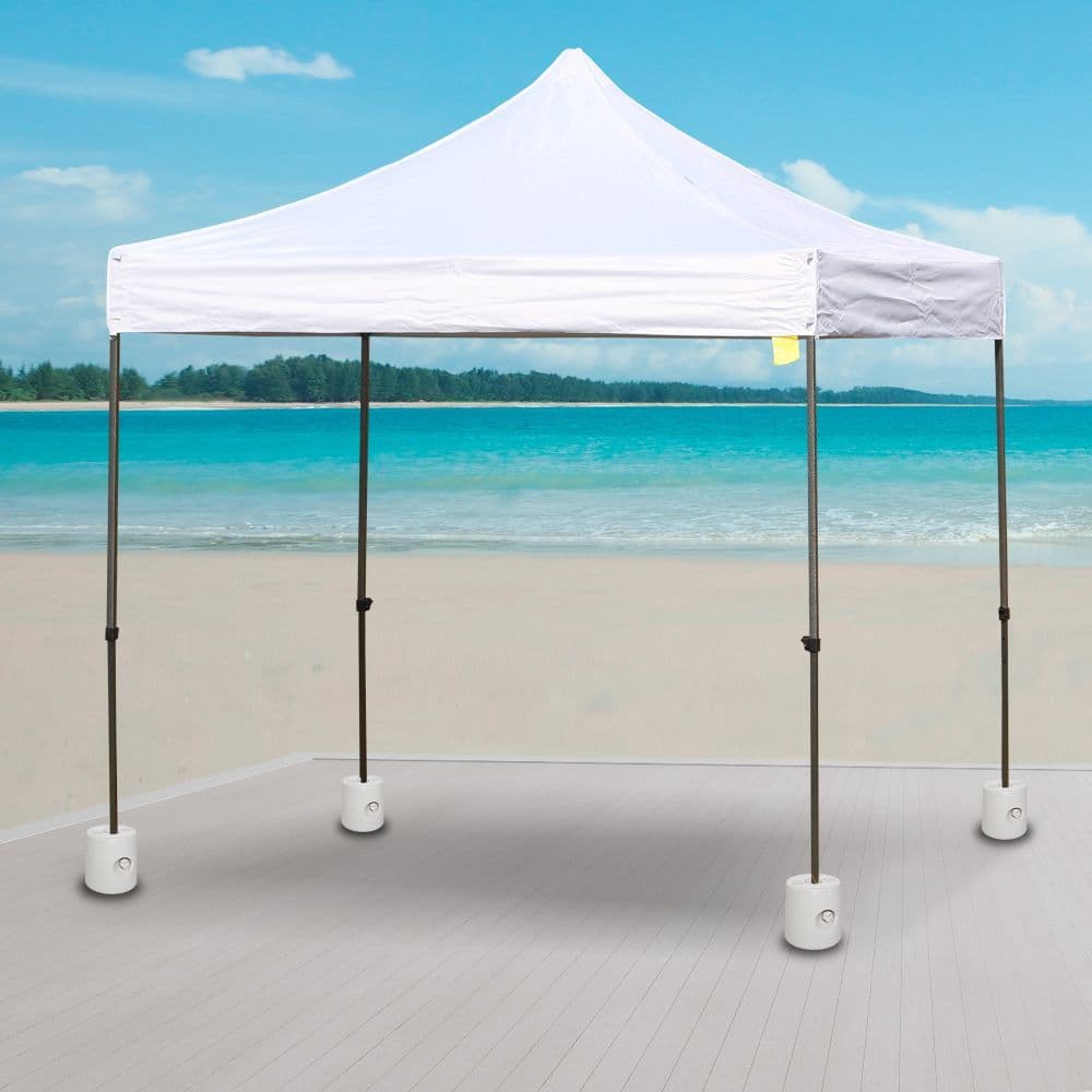 image-Tent Weight Base, 4pcs Plastic Anchor Weights-White