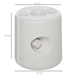 image-Tent Weight Base, 4pcs Plastic Anchor Weights-White