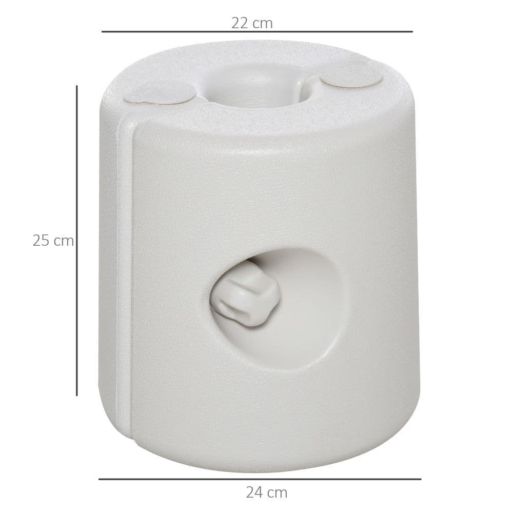 image-Tent Weight Base, 4pcs Plastic Anchor Weights-White