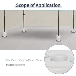 image-Tent Weight Base, 4pcs Plastic Anchor Weights-White