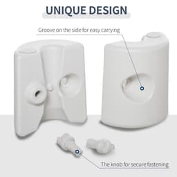 image-Tent Weight Base, 4pcs Plastic Anchor Weights-White