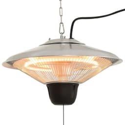 image-Outsunny Hanging Patio Heater, 1500W, Aluminium-Silver