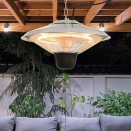 image-Outsunny Hanging Patio Heater, 1500W, Aluminium-Silver