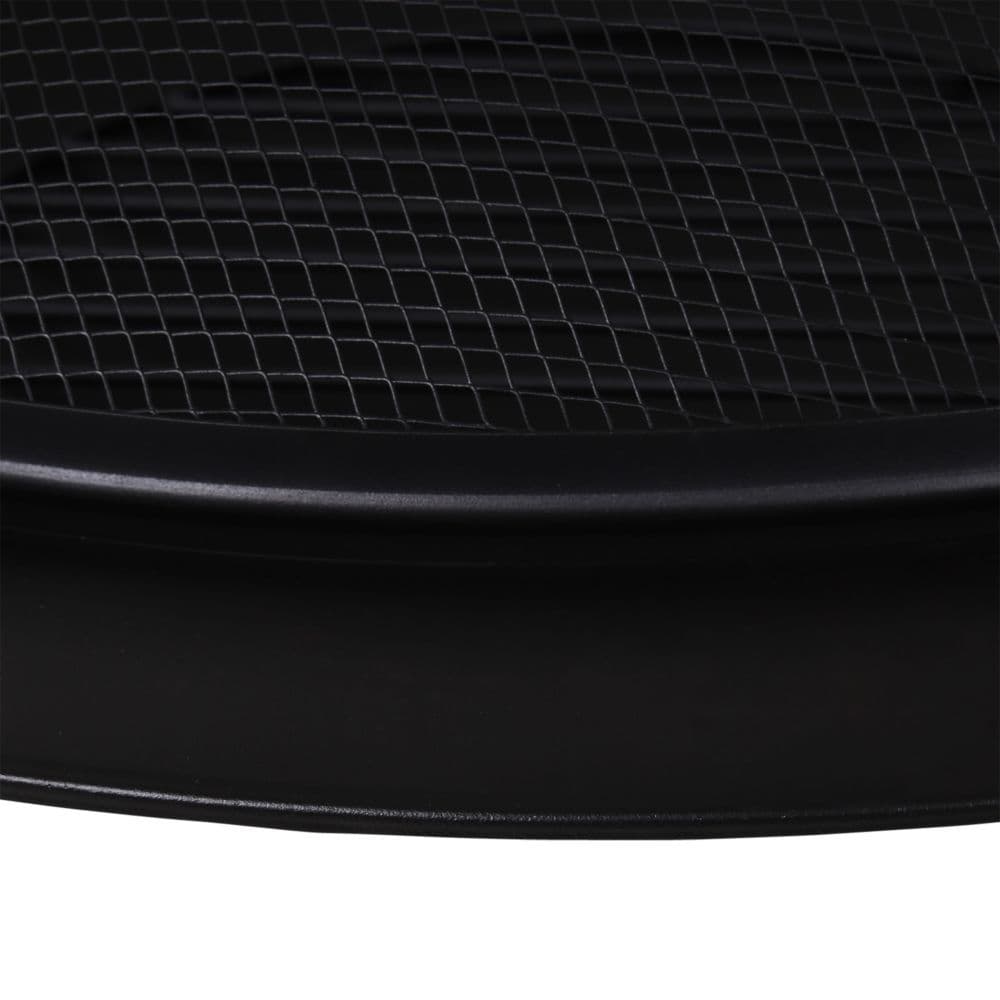 image-Outsunny 30� Round Metal Fire Pit With Cover-Black | Aosom.co.uk