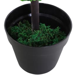 image-PE Set of 2 Artificial Boxwood Three Balls Topiary Plant Tree's Green