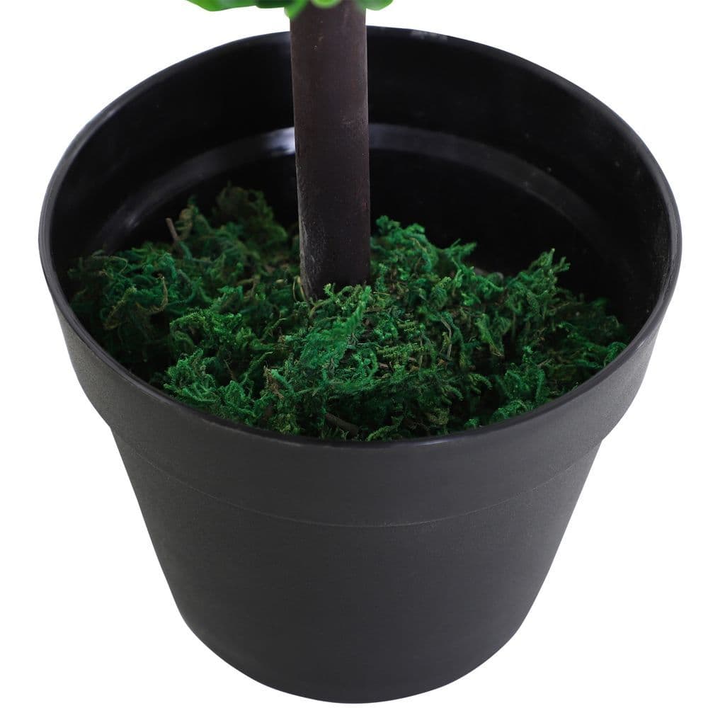 image-PE Set of 2 Artificial Boxwood Three Balls Topiary Plant Tree's Green