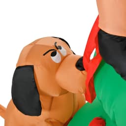 image-1.8m Inflatable Christmas Tree, LED Lighted with Santa Claus Dog Party Prop