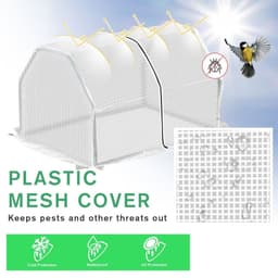 image-99x71x60cm Mini PVC Cover Steel Frame Greenhouse White