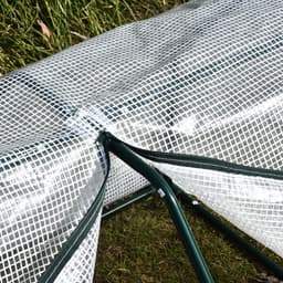 image-99x71x60cm Mini PVC Cover Steel Frame Greenhouse White