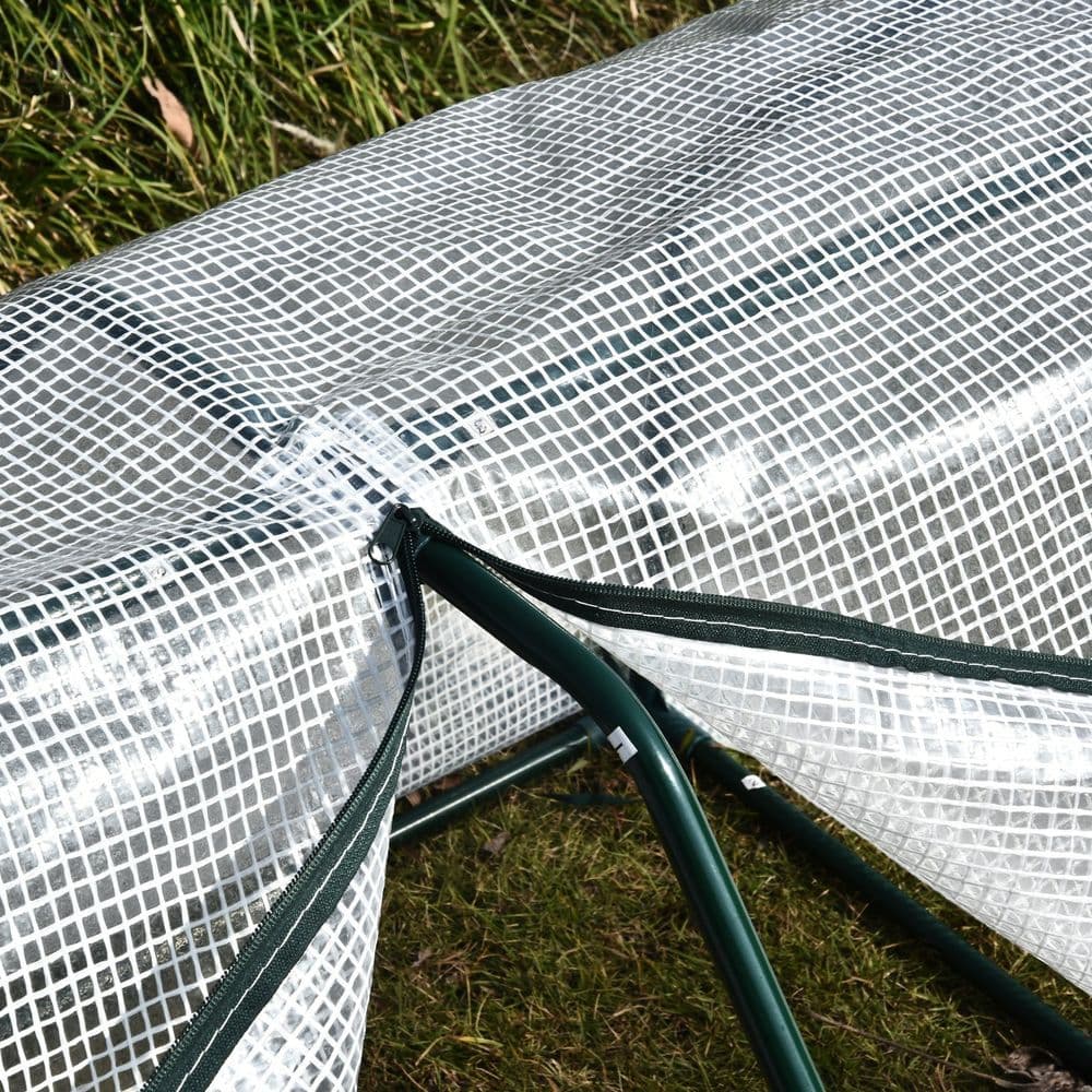 image-99x71x60cm Mini PVC Cover Steel Frame Greenhouse White