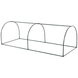 image-PVC Greenhouse Tunnel Steel Frame Transparent 250x100x80cm